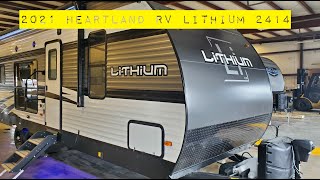 LIVE LOOK at a 2021 Heartland RV Lithium 2414 Toy Hauler [upl. by Berners561]