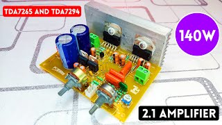 ☆200W☆tda7294 board power amplifier circuit diagram How to make tda 7294 bridge amplifier [upl. by Dorcea]