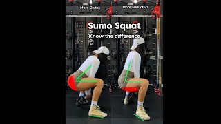 Sumo Squat Tipsknow the differences [upl. by Alister]