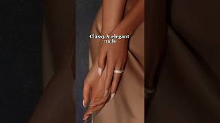 Classy and elegant nails style⚜️ shorts nails frenchtips burgundy pinterest neutral red [upl. by Wilt]