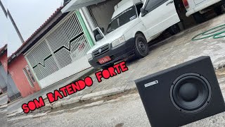 Instalei um Som na Fiorino 😎 Caixa Slim Amplificada [upl. by Llerrem662]