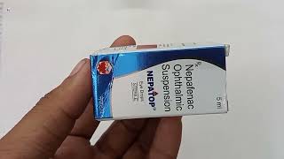 Nepatop Eye Drops  Nepafenac Ophthalmic Suspension Uses  Nepatop Eye drops Uses benefits Dosage [upl. by Gigi]