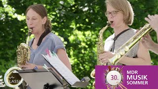 MDRMusiksommer 2021 Saxofonquartett Clair Obscur im Schlosspark Altenstein Bad Liebenstein [upl. by Bruni532]