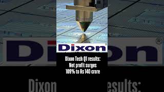 Dixon Tech Q1 resultsNet profit surges 109 to ₹140 crore Dixon profit trading ambani options [upl. by Carlina991]