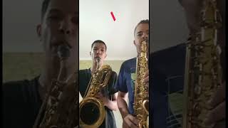 Sax Barítono e Sax Alto  Hino 454 ccbhinos ccb saxbaritonoccb hinos shorts mixmusic [upl. by Vizzone]