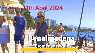 Benalmadena 🇪🇸 its 11th April 2024 and a great day for a walk along Benalmadena promenade✨🏖️ [upl. by Ednutabab]