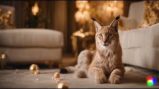 Golden Majesty A Lynx Cats Regal Abode of Diamonds and Pearls [upl. by Notxed]