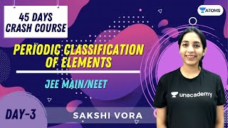 Periodic Classification of Elements  Day3  45 Days Crash Course  JEENEET  Unacademy  Sakshi [upl. by Rudich171]