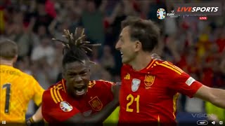 Mikel Oyarzabal Goal  Spain vs England 21  UEFA EURO 2024  Spain Champions of Euro 2024 [upl. by Ybbor]