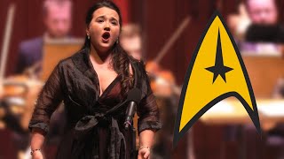 CLASSICAL SOPRANO surprises audience with STAR TREK  Conductor Rainer Hersch [upl. by Neved]