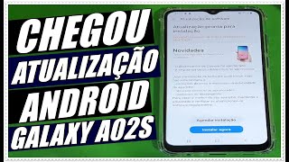 Samsung Liberou Uma Nova Atualização Para o Android do Celular Samsung Galaxy A02s [upl. by Sucrad]