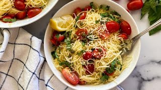 Cold Lemon Capellini Salad [upl. by Erodisi]