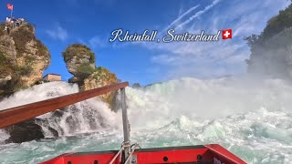 Rheinfall  Switzerland Boatride experience 🇨🇭 [upl. by Engel524]