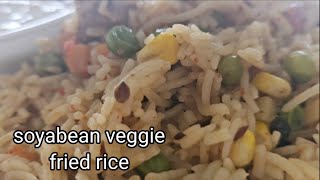 Soya Bean Veggie Fried Rice  Kinnu Cooks amp Vlogs [upl. by Eerihs]