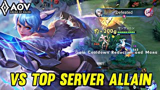 AOV  QI GAMEPLAY  VS TOP SERVER ALLAIN  ARENA OF VALOR LIÊNQUÂNMOBILE ROV [upl. by Madelaine]