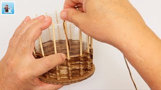 Basket weaving for beginners  Do it yourself  DIY home decor How to basket making [upl. by Valeda]