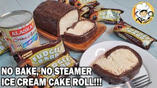 PINAKAMADALING MASARAP NA CAKE  7STEP MOIST FUDGEE BARR ICE CREAM CAKE ROLL NO BAKE NO STEAMER [upl. by Greenebaum]