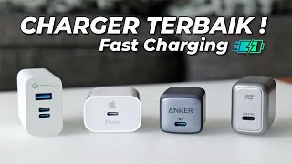 5 Rekomendasi CHARGER HP Fast Charging TERBAIK Harga MURAH pengisian Baterai Super CEPAT [upl. by Tohcnarf]