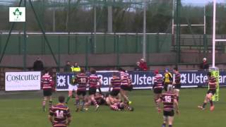 Irish Rugby TV 2016 Ulster Bank Junior Cup Final Highlights [upl. by Aimac323]