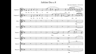 Giovanni Gabrieli  Jubilate Deo [upl. by Fisoi]