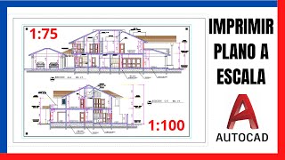 Cómo imprimir en AutoCAD  📏🖨PLANOS A ESCALA📄 [upl. by Brelje]