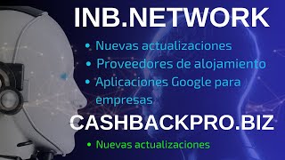 ACTUALIZACIONES Y NOVEDADES DE INBNETWORK Y CASHBACKPROBIZ EN MARZO DEL 2024 [upl. by Rafter]