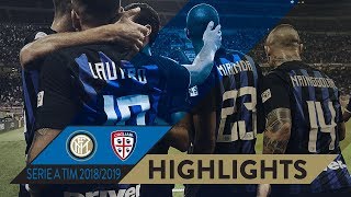 INTER 20 CAGLIARI  HIGHLIGHTS  Matchday 07  Serie A TIM 201819 [upl. by Aineval825]