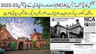 National College of Arts NCA Lahore amp Rawalpindi Admissions 2022  Complete Information about NCA [upl. by Charmane]