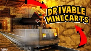 ✔️How To Create Drivable Minecarts [upl. by Carney]