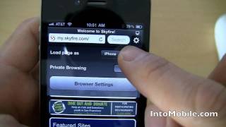 First Look  Skyfire for iPhone does Flash [upl. by Enailuj681]