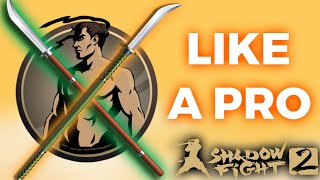 How to DOMINATE with the Naginata How to use the Naginata tutorial  Shadow Fight 2 [upl. by Ailugram]