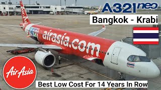 Trip Report  AirAsia Airbus A321neo  Bangkok  Krabi [upl. by Amory]