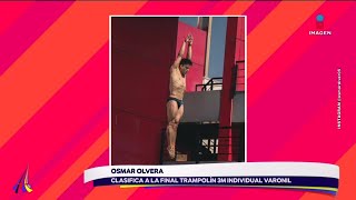 ¡Osmar Olvera califica a la FINAL de trampolín de 3 metros en los Juegos de Verano 2024 [upl. by Jahncke]