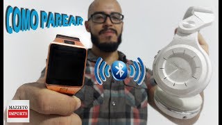 PAREANDO DZ09 COM FONE BLUETOOTH Smartwatch de R30 [upl. by Sylvia]