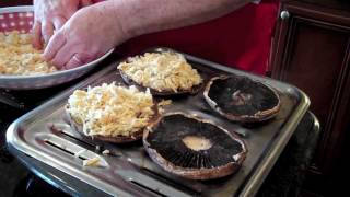 VITOS ITALIAN CUCINA  PORTOBELLO STUFFED MUSHROOMS wRecipe [upl. by Merritt]