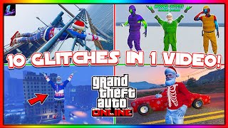 SOLO 10 GTA Glitches In 1 Video After 168  The Best GTA 5 Glitches All In 1 Video [upl. by Soracco]