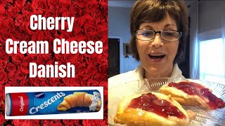 Cheese Cream Danish  Cherry Danish  Pillsbury Crescent Rolls [upl. by Akaya]