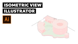 Isometric View of Building using Illustrstor  Architecture Software Tutorials [upl. by Sirron535]