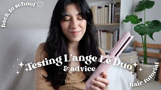 TESTING LANGE LE DUO 360 AIRFLOW STYLER  wavy hair tutorial and back to school advice 🩷🚌📝🍎🌱 [upl. by Ver]