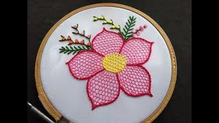 Hand Embroidery  Honeycomb Stitch Embroidery [upl. by Liw]