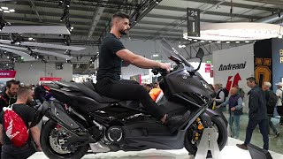 New 2024 YAMAHA TMAX 560 scooter in EICMA show [upl. by Lissak]