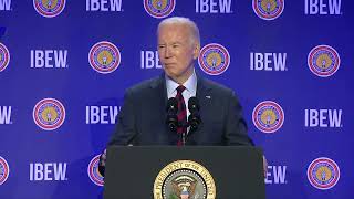 Biden Is Really Slurring As He Stumbles Over Word quotProjectsquot Reading From Giant Teleprompter [upl. by Delle]