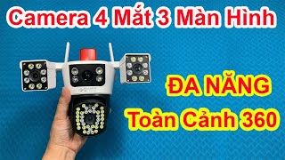 REVIEW Camera Yoosee 4 Mắt 3 Màn Hình LOẠI MỚI NHẤT Liệu Có Đúng Như QUẢNG CÁO Hay Không [upl. by Aleakcim]