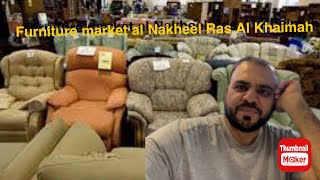 Furniture market Al Nakheel ras khaimah UAE iqbal pardesi vlog [upl. by Surtemed444]