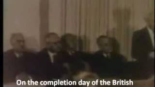 Declaration of Independence of the State of Israel English subtitles [upl. by Tobie368]