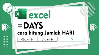 MENGHITUNG JUMLAH HARI DARI JARAK TANGGAL KEDUA TABEL EXCEL [upl. by Enileme399]