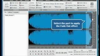 How to fadein and fadeout audio using AVS Audio Editor [upl. by Abran105]