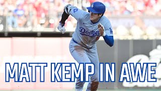 Matt Kemp impressed by Shohei Ohtani closing in on first 4040 season in Dodgers franchise history [upl. by Ahsenhoj]