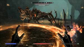 Skyrim Magic Vs Dragon amp Draugrs [upl. by Eireva460]