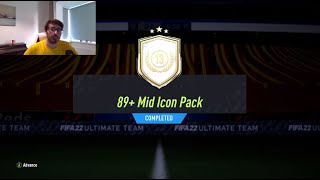 OPENING MY 89 MID ICON PACK FROM ICON SWAPS 1  FIFA 22 ULTIMATE TEAM [upl. by Dranoc849]